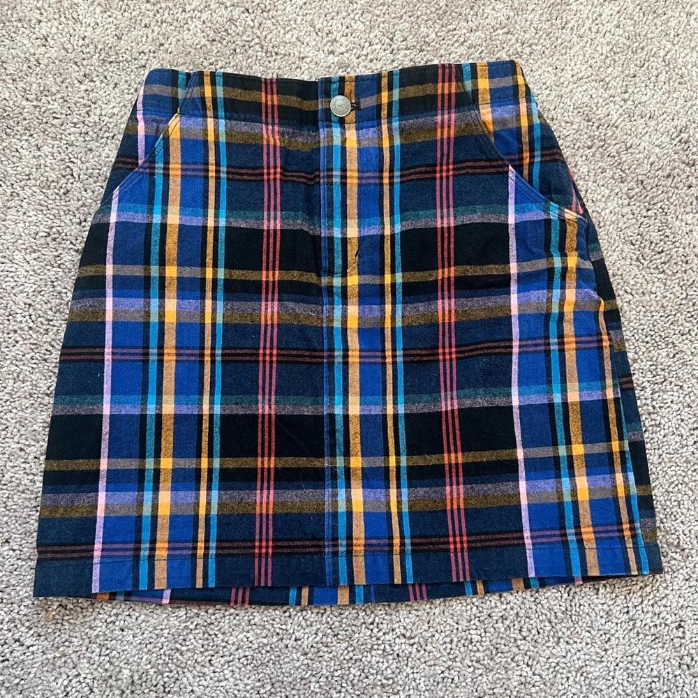 Hollister Plaid Ultra High Rise Mini Skirt Preppy XS